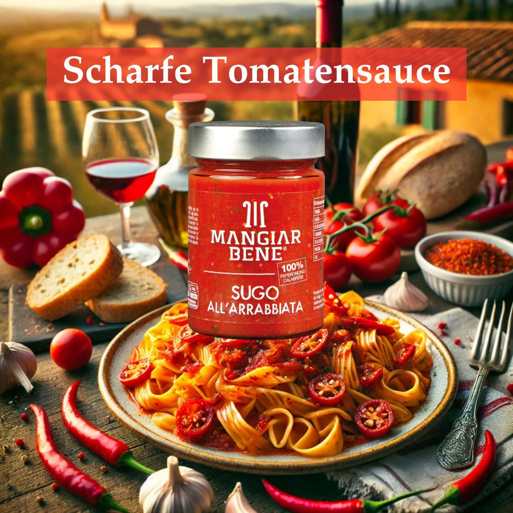 Scharfe Tomatensauce – Feurig, intensiv und voller italienischer Leide ... Scharfe Tomatensauce – Feurig, intensiv und voller italienischer Leide ...