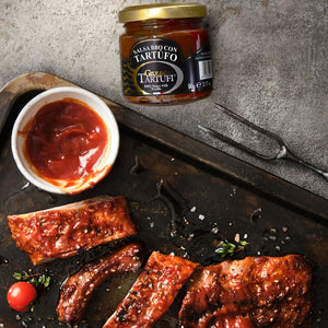 Barbecue sauce with summer truffles