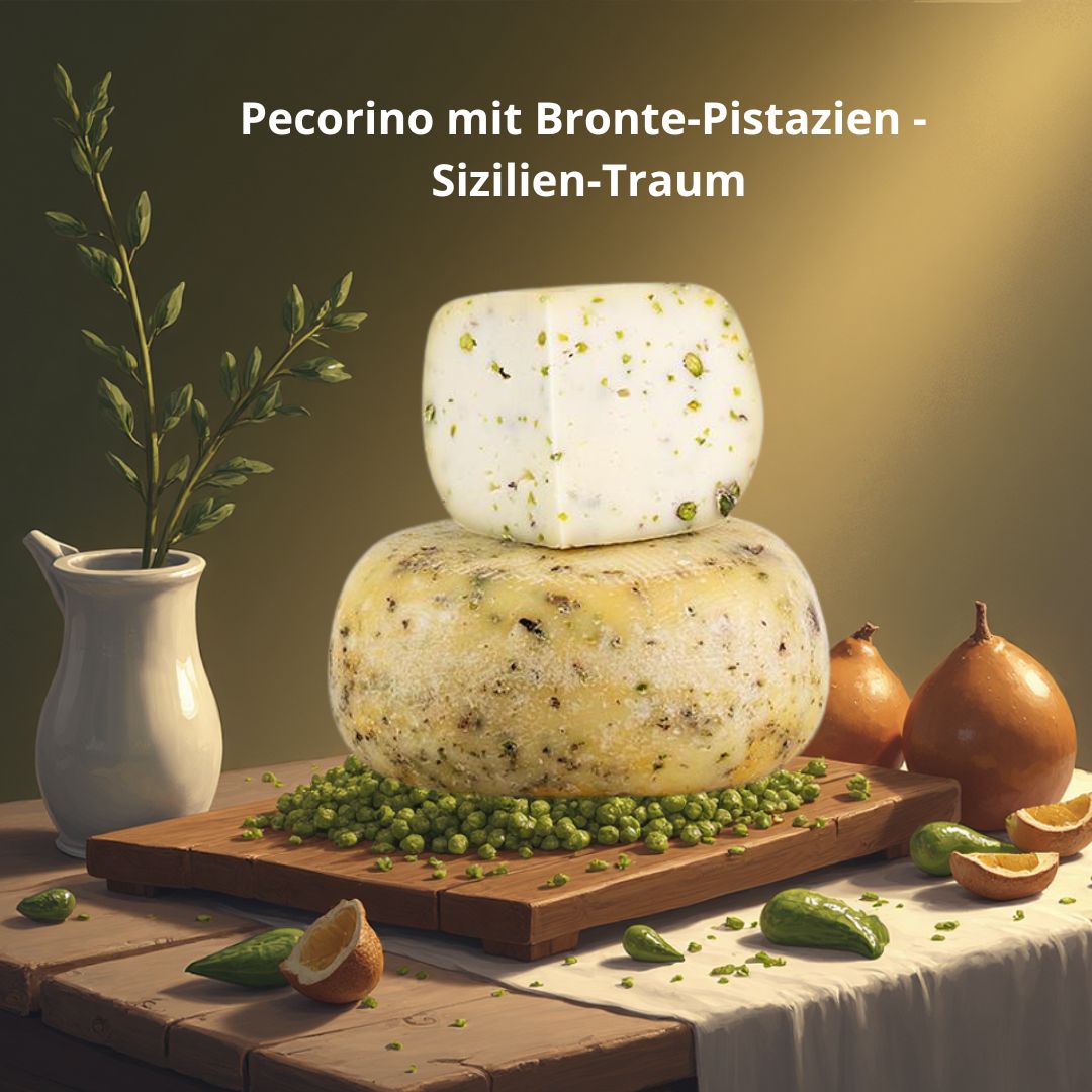 Pecorino con Pistacchio di Bronte, Siziliens Geschmack, 250g