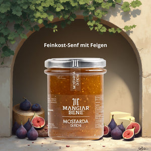 Feinkost-Senf mit Feigen - Ideal zu Käse