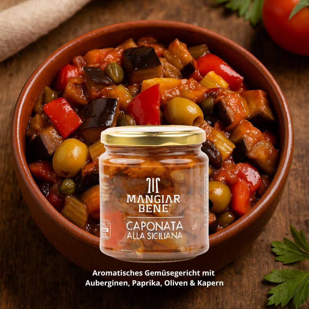 Caponata alla Siciliana, 280g – Der authentische Geschmack Siziliens