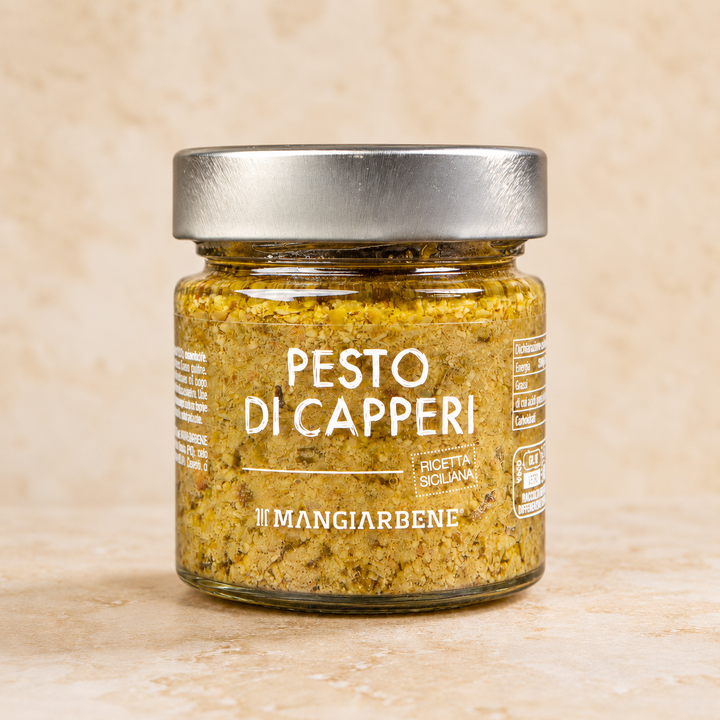 Pesto aus Kapern, Mandeln und Sardellen