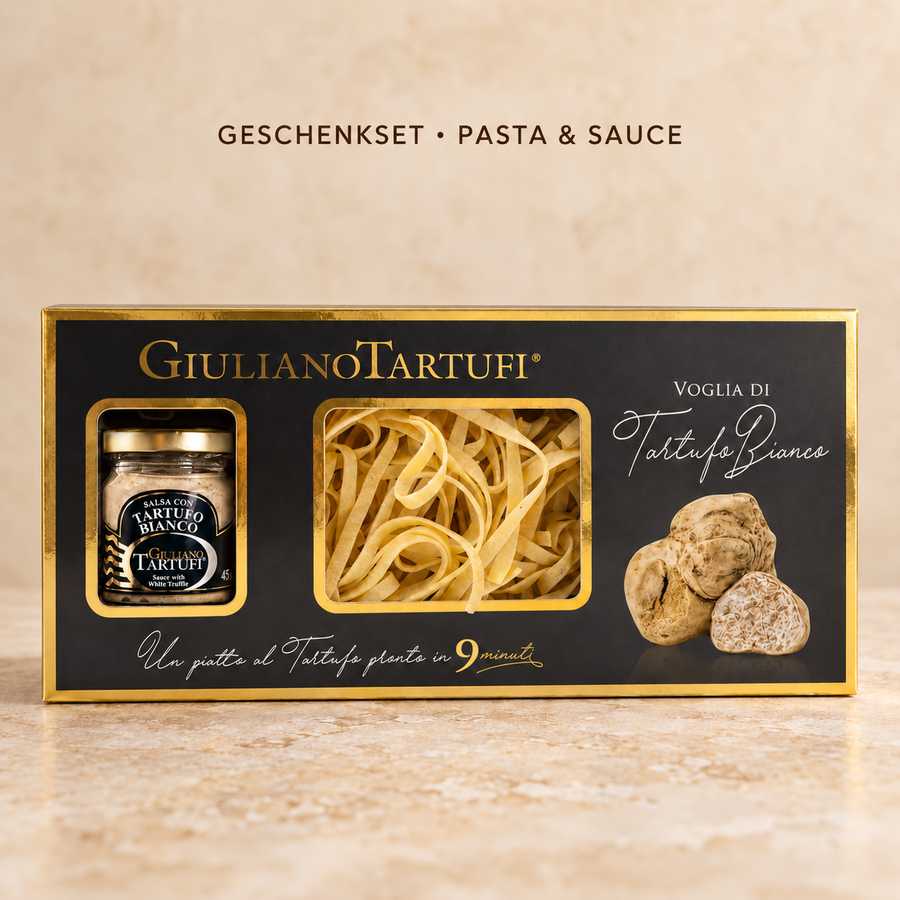 Voglia di Tartufo Bianco Geschenkset mit Tagliatelle und Sauce mit weißem Trüffel