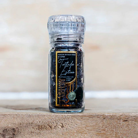 Black Cyprus salt with black summer truffle
